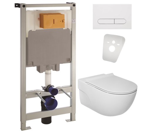 Набір інсталяція VOLLE Master з підвісним унітазом ROCA MERIDIAN A34H240000 + 141919