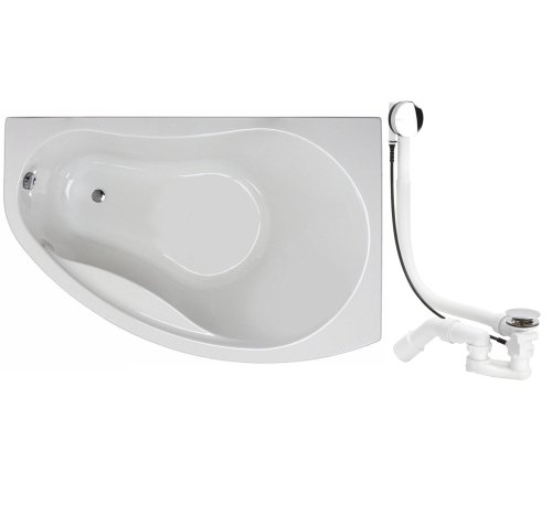 Ванна асимметричная KOLO PROMISE 150*100 см, правая, с ножками и сифоном автомат