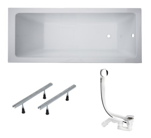 Ванна акрилова Volle LIBRA 1500 * 700 * 458мм з ніжками і сифоном автомат