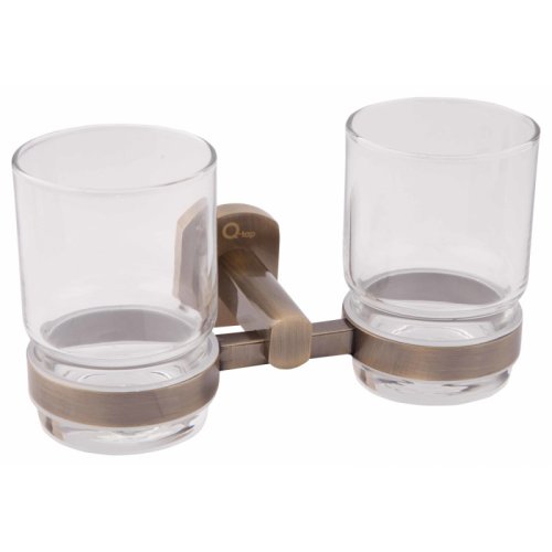 Стакан для зубних щіток подвійний Q-tap Liberty ANT 1155 (QTLIBANT1155)