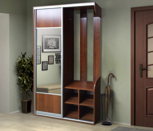 Прихожая-купе МИКС-мебель Бриз Орех экко