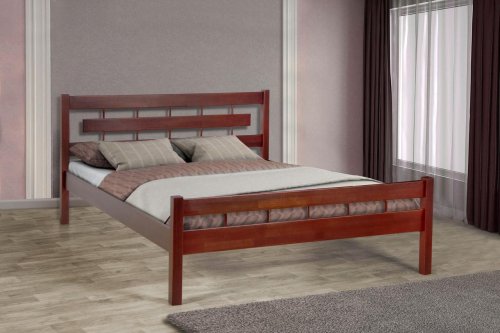 Кровать двуспальная МИКС-мебель Альмерия 160x200 Орех