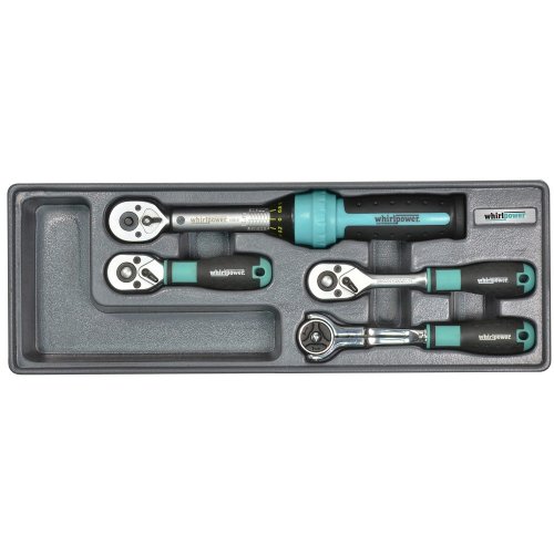 Набор трещоток + динамометрический ключ Whirlpower AN-SK02 (4 предмета)