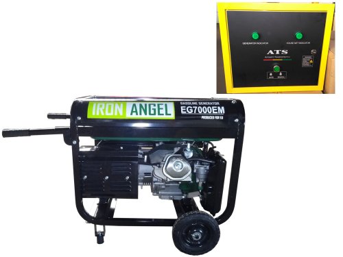 Бензиновый генератор Iron Angel EG 7000 EM ATS
