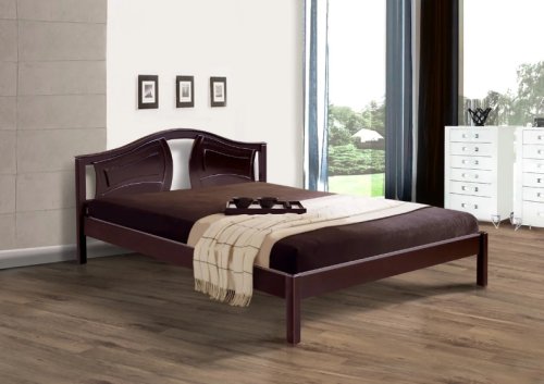 Ліжко полуторне МІКС-меблі Марго 140x200 каштан