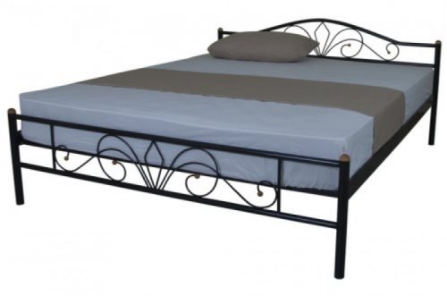 Кровать двуспальная МИКС-мебель Релакс 160x200 черный