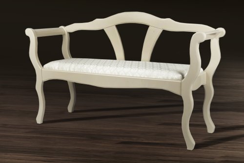 Лавка МІКС-меблі Джокер зі спинкою емаль / Avilla 2/2