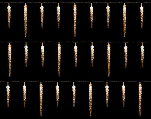 Гирлянда новогодняя Anna's Collection Сосульки 11м теплый белый