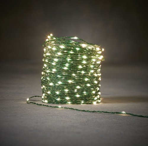Гирлянда Luca Lighting Струна зеленая 33м холодный белый