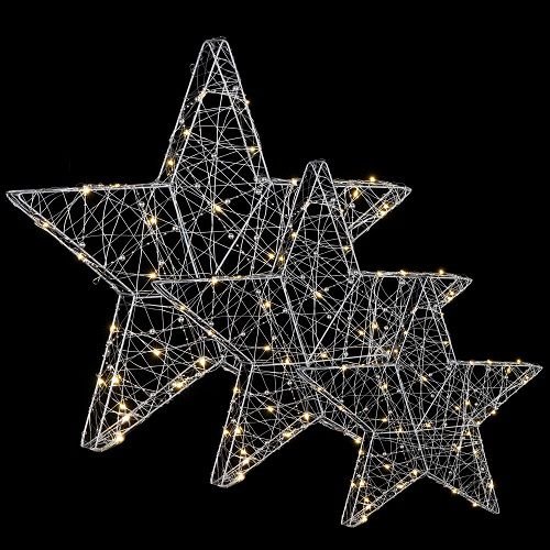 Гирлянда Luca Lighting Три звездочки 55*5*55см