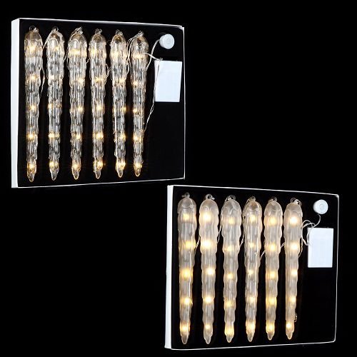 Гирлянда Luca Lighting Сосульки новогодние 2,76м теплый белый