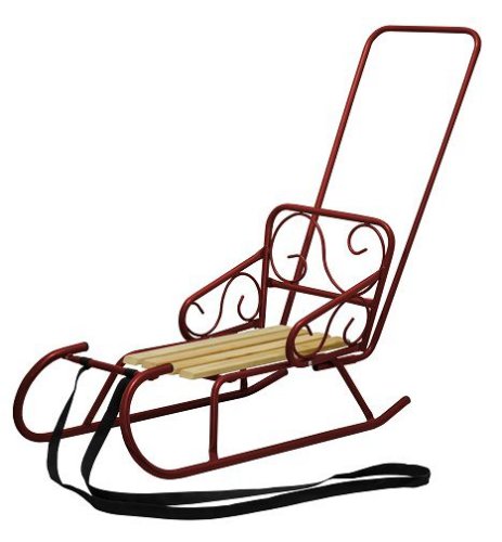 Санки Snower Морозко бордовые