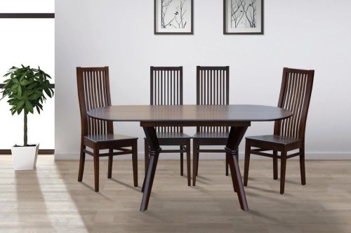 Стол обеденный МИКС-мебель Брайтон темный орех