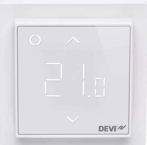 Терморегулятор DEVI DEVIreg Smart, (+5+45С), Wi-Fi, 85х85мм, макс.15A White (140F1141)