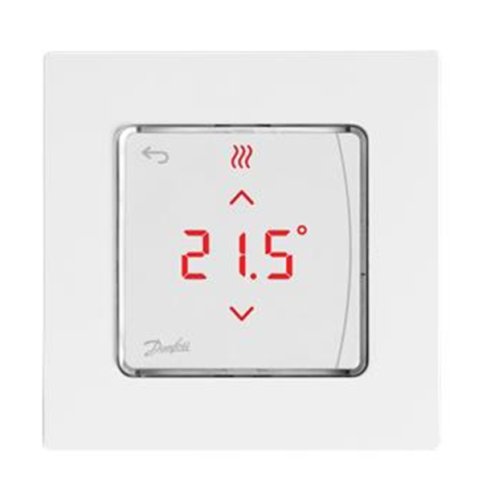 Терморегулятор Danfoss Icon RT Display On-Wall 0-40°C, сенсорный, накладной, 24V (088U1055)