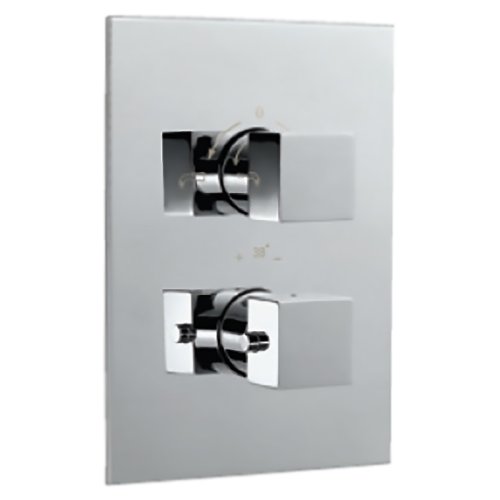 Смеситель скрытого монтажа Jaquar Kubix KUB-CHR-35671F