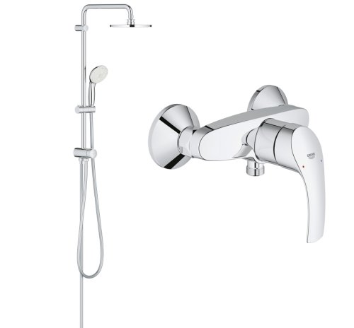 Душевая система Grohe New Tempesta 200 27389002 + смеситель для душа Grohe Eurosmart 33555002