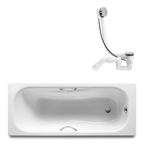 Ванна Roca Princess 170x75 A220270001 + сифон Viega Simplex 285357