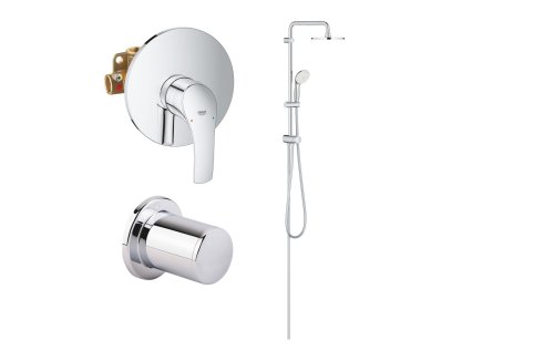 Душевая система Grohe New Tempesta со смесителем для душа Grohe Eurosmart 27389002+33556002+28671000