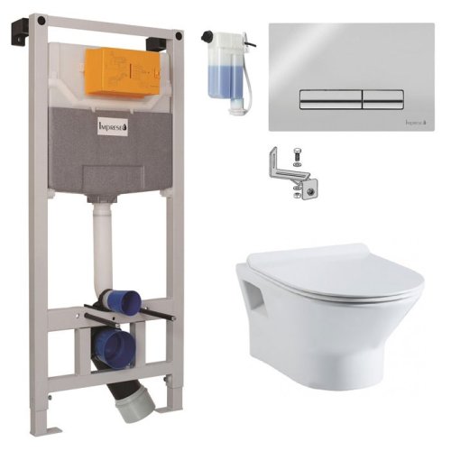 Комплект инсталляция 3в1 Imprese i9120OLIpure + унитаз Volle Fiesta Rim 13-77-034