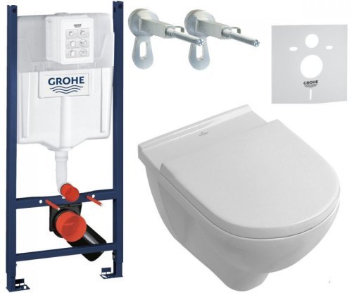 Набор инсталляция GROHE Rapid SL с унитазом Villeroy&Boch O.Novo 3884V5660HR