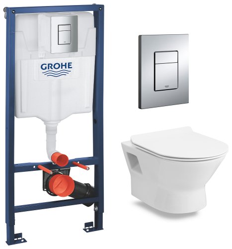 Инсталляция GROHE Rapid SL 3 в 1 с унитазом Volle Fiesta Rim