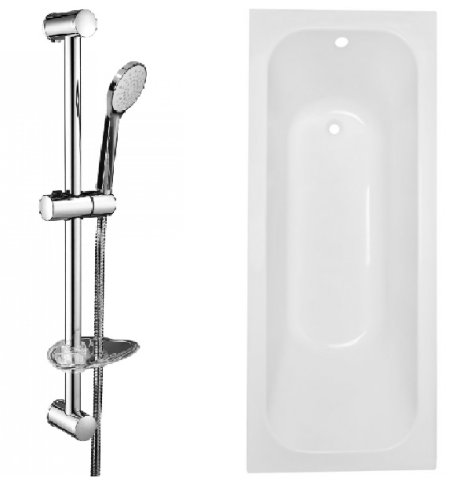 Ванна Volle Altea 170*70*44,8см с ножками и душевым набором Volle Nemo