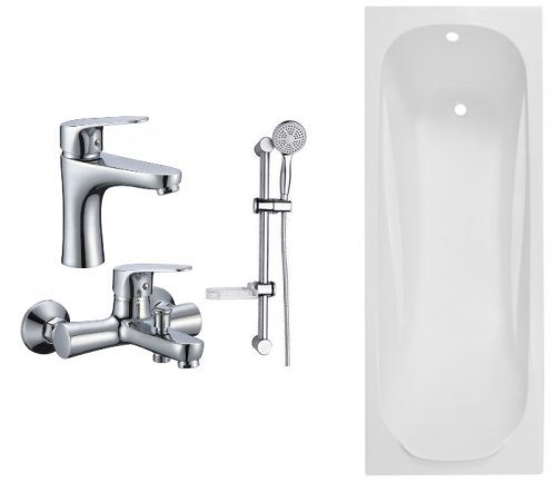 Ванна Volle Fiesta 170*70*43,5см с набором смесителей Rozzy Jenori