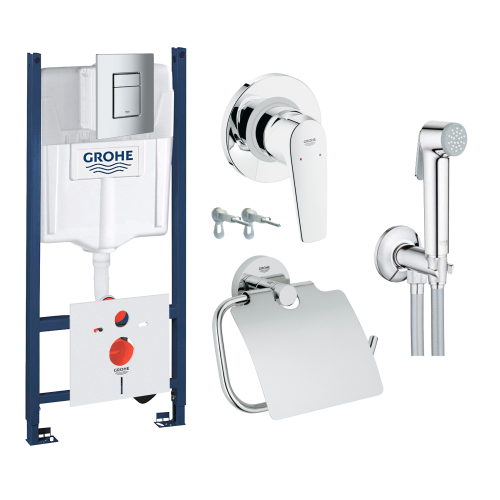 Набор инсталляция GROHE Rapid SL + Набор гигиенического душа + Держатель туалетной бумаги 442022