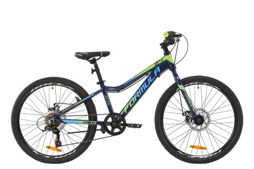 Велосипед Formula ACID 1.0 DD 24" 2020 / рама 12" индиго/салатовый/голубой OPS-FR-24-186