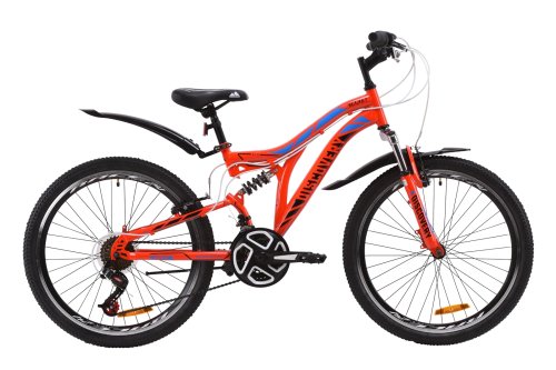 Велосипед Discovery Rocket AM2 Vbr 24" 2020 / рама 15" красный/черный/синий OPS-DIS-24-188