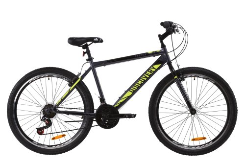 Велосипед Discovery Attack Vbr 26" 2020 / рама 18" серый/желтый OPS-DIS-26-301