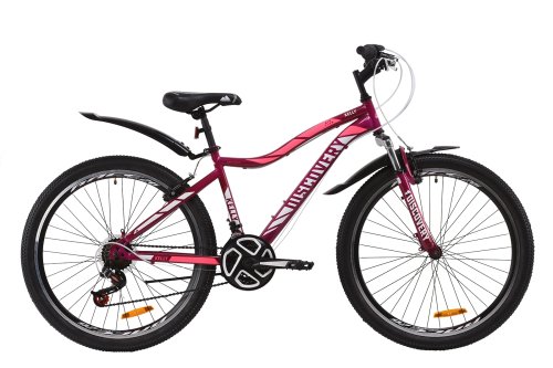 Велосипед Discovery Kelly AM Vbr 26" 2020 / рама 16" фиолетовый/розовый OPS-DIS-26-257