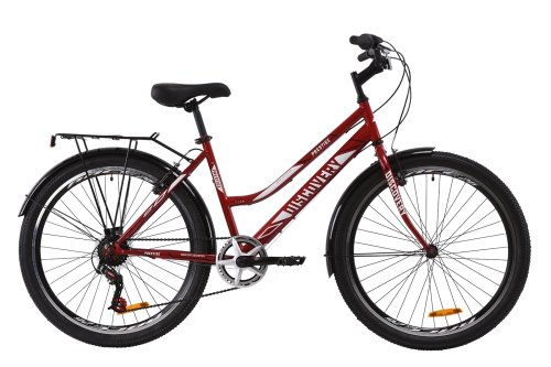 Велосипед Discovery Prestige Woman Vbr 26" 2020 / рама 17" рубиновый OPS-DIS-26-243