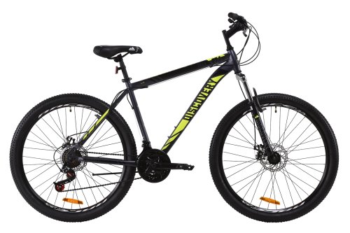Велосипед Discovery Trek AM DD 27,5" 2020 / рама 17,5" серый/желтый OPS-DIS-27.5-009