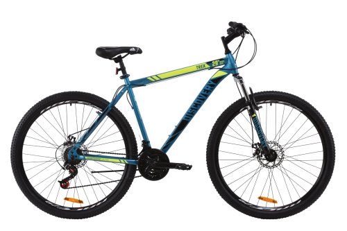 Велосипед Discovery Trek AM DD 29" 2020 / рама 19" малахитовый/желтый OPS-DIS-29-055