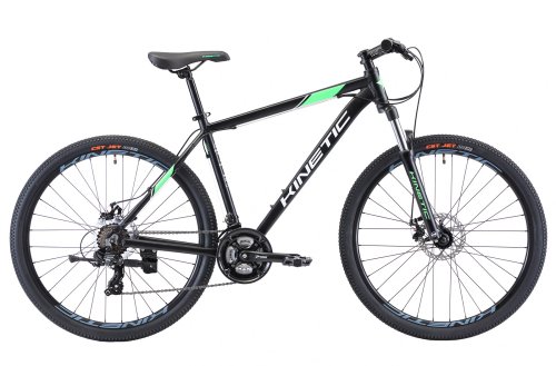 Велосипед Kinetic Storm 27,5" 2020 / рама 17" черный/зеленый (20-224)