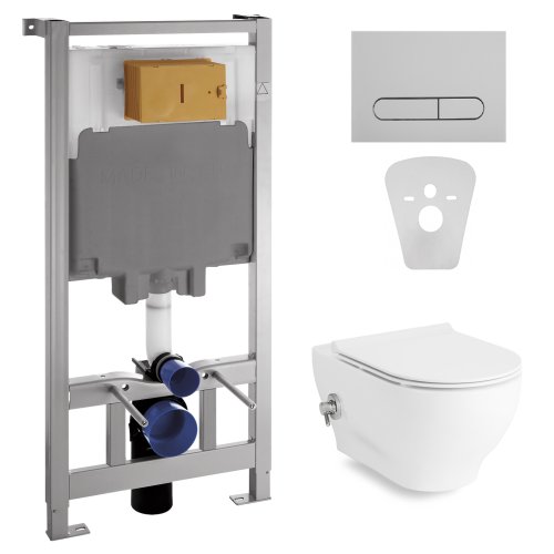 Инсталляция Volle Master 4 в 1 с унитазом Volle Oliva Rimless с функцией биде