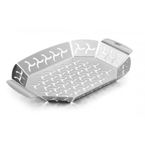 Перфорированный противень для гриля овальный маленький Weber 6677