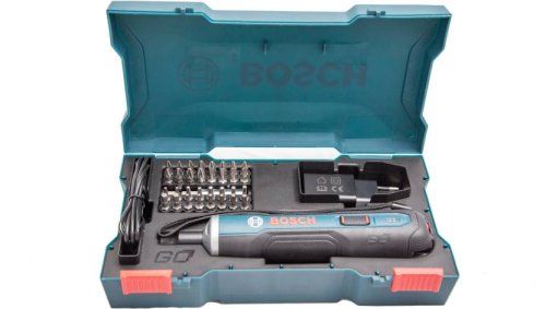 Аккумуляторная отвертка Bosch Go Solo Kit 06019H2021 + Комплект насадок