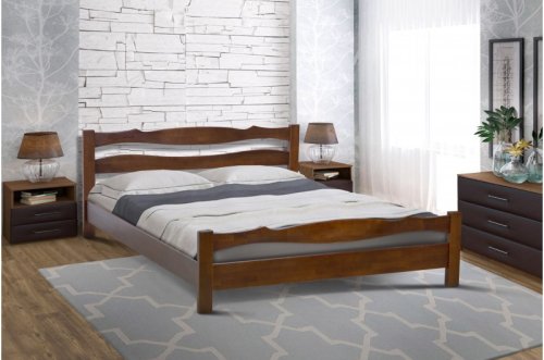 Кровать двуспальная МИКС-мебель Венера 160x200 каштан