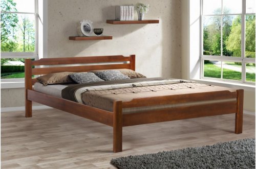 Ліжко односпальне МІКС-меблі Ольга 120x200 горіх