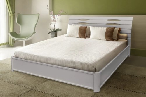 Ліжко полуторне МІКС-меблі Марія з підйомним механізмом 140x200 білий