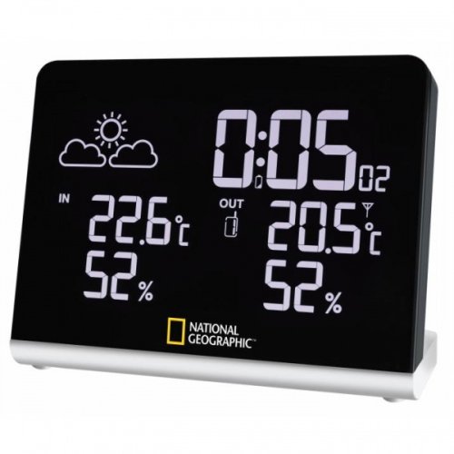 Метеостанція National Geographic Multi Colour Wireless Black