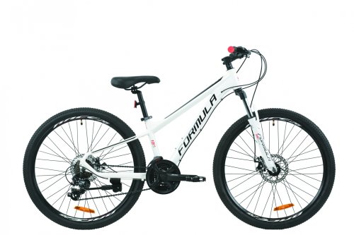 Велосипед Formula F-1 DD 26" 2020 / рама 18" бело-черный с красным OPS-FR-26-438