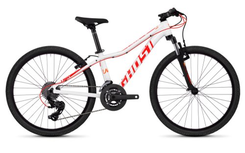 Велосипед Ghost Lanao 2.4 24" 2019 бело-красно-оранжевый 86LA7001
