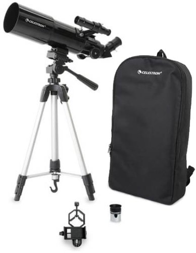 Телескоп Celestron TravelScope 80 с рюкзаком и адаптером для смартфона, рефрактор 22030
