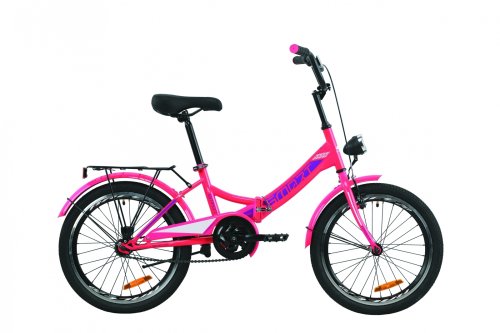 Велосипед Formula Smart с багажником 20" 2020 / рама 13" розовый OPS-FR-20-058