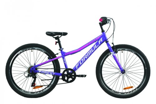 Велосипед Formula Forest 24" 2020 / рама 12,5" фиолетово-белый с малиновым OPS-FR-24-212