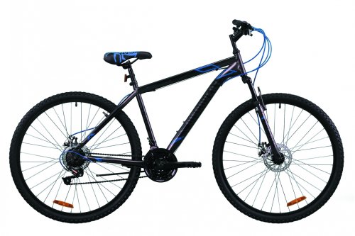 Велосипед Discovery Rider DD 29" 2020 / рама 21" серо-черный с синим OPS-DIS-29-084